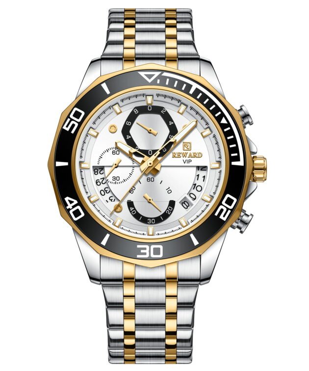 REWARD, étanche, lumineux, chronographe, calendrier, à Quartz